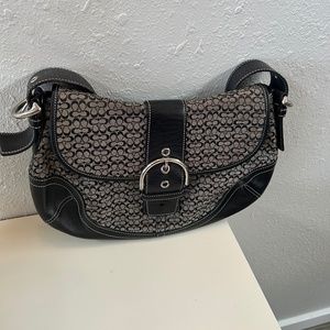 Classic COACH fabric handbag